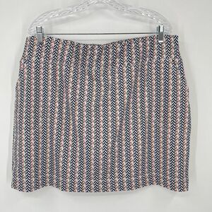 Page & Tuttle Skirt Mini Elastic Waistband Polyester Spandex Womens Size 2XL